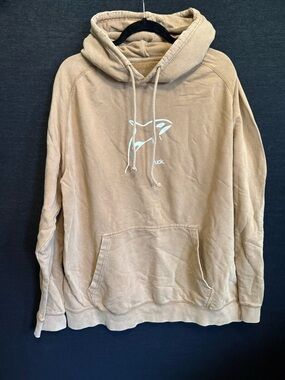 Beige Graphic Pullover Hoodie - Girrlscout
